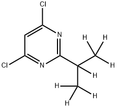 4,6-Dichloro-2-(iso-propyl-d7)-pyrimidine结构式