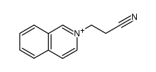 N-(2-Cyanoethyl)isoquinolinium cation Structure