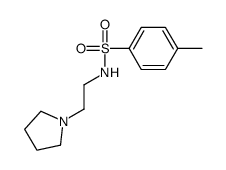 4-甲基-N-[2-(1-吡咯烷基)乙基]苯磺酰胺结构式