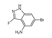 6-bromo-3-fluoro-1H-indazol-4-amine Structure