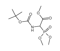 (±)-Boc-α-phosphonoglycine trimethyl ester结构式