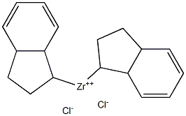 二氯化二(四氢茚基)锆结构式