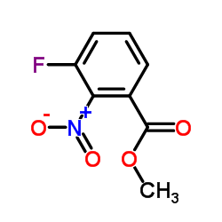 3-氟-2-硝基苯甲酸甲酯结构式