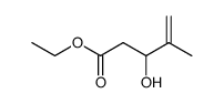4-PENTENOIC ACID, 3-HYDROXY-4-METHYL-, ETHYL ESTER structure