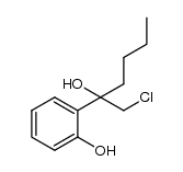 1-chloro-2-(2-hydroxyphenyl)-hexan-2-ol结构式