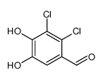 Benzaldehyde, 2,3-dichloro-4,5-dihydroxy- (9CI) structure