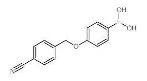 (4-((4-氰基苄基)氧基)苯基)硼酸结构式