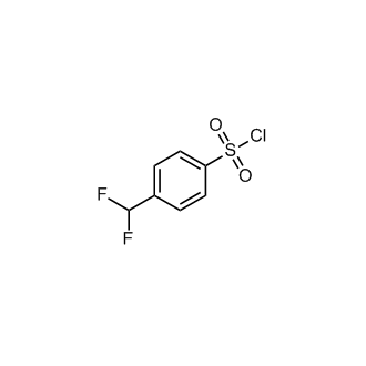 4-(Difluoromethyl)benzene-1-sulfonyl chloride Structure