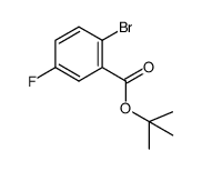 2-溴-5-氟苯甲酸叔丁酯结构式