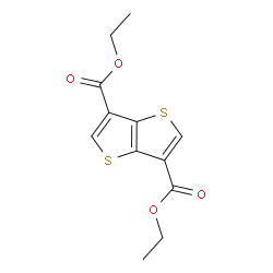 Thieno[3,2-b]thiophene-3,6-dicarboxylic acid, diethyl ester Structure