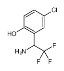 2-(1-Amino-2,2,2-trifluoroethyl)-4-chlorophenol结构式