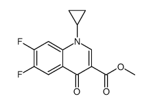 甲基 1-环丙基-6,7-二氟-4-氧代-1,4-二氢喹啉-3-甲酸酯结构式