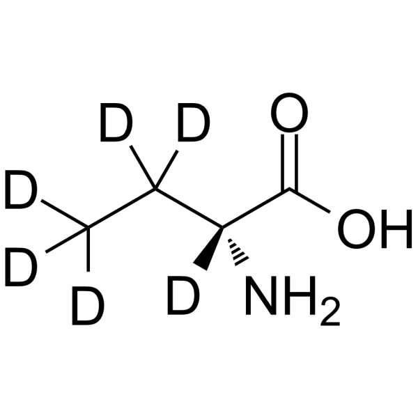 D(-)-2-Aminobutyric acid-d6 Structure