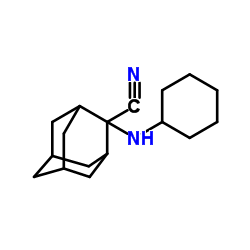 2-(Cyclohexylamino)-2-adamantanecarbonitrile结构式