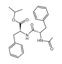 N-Acetylphenylalanylphenylalanine isopropyl ester结构式