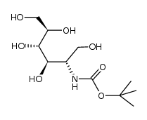 tert-butyl ((2S,3R,4S,5R)-1,3,4,5,6-pentahydroxyhexan-2-yl)carbamate Structure