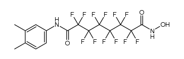 2,2,3,3,4,4,5,5,6,6,7,7-dodecafluorooctanedioic acid (3,4-dimethylphenyl)amide hydroxyamide Structure