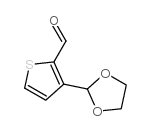 2-Formyl-3-thiophenecarboxaldehyde ethylene acetal Structure