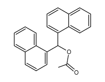 acetic acid-(di-[1]naphthyl-methyl ester)结构式