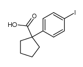 1-(4-iodophenyl)cyclopentanecarboxylic acid Structure