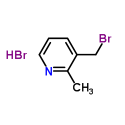3-(溴甲基)-2-甲基吡啶氢溴酸盐结构式