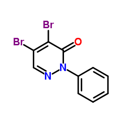 4,5-Dibromo-2-phenyl-3(2H)-pyridazinone Structure