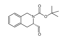 (S)-3-甲酰基-3,4-二氢-1H-异喹啉-2-羧酸叔丁酯结构式