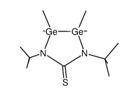 1,4-di-tert-butyl-2,2,3,3-tetramethyl-5-thio-1,4-diaza-2,3-digermolane结构式