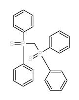 Phosphine sulfide,1,1'-methylenebis[1,1-diphenyl-结构式