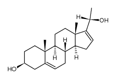 pregna-5,16-diene-3β,20αF-diol结构式
