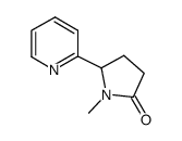 1-methyl-5-pyridin-2-ylpyrrolidin-2-one结构式