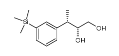 (2R,3S)-3-[3'-(trimethylsilyl)phenyl]butane-1,2-diol结构式