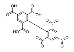 2-(2,4,6-trinitrophenyl)benzene-1,3,5-tricarboxylic acid Structure