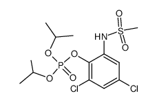2,4-dichloro-6-(methylsulfonamido)phenyl diisopropyl phosphate Structure