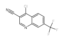 4-氯-7-三氟甲基喹啉-3-甲腈结构式