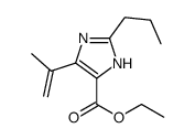 4-(1-甲基乙烯)-2-丙基-1H-咪唑-5-羧酸乙酯结构式