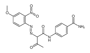 4-[[2-[(4-methoxy-2-nitrophenyl)diazenyl]-3-oxobutanoyl]amino]benzamide结构式