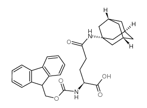 N-FMOC-N’-1-金刚烷基-L-谷氨酰胺结构式