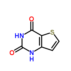 2,4-二羟基噻吩并[3,2-D]嘧啶结构式