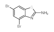 2-氨基-4,6-二溴苯并噻唑结构式