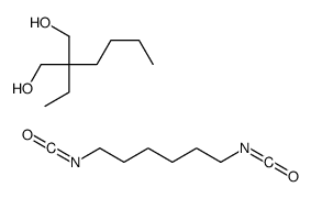 2-butyl-2-ethylpropane-1,3-diol,1,6-diisocyanatohexane Structure