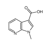 1-甲基-1H-吡咯并[2,3-B]吡啶-3-羧酸结构式