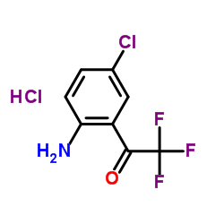 4-氯-2-(三氟乙酰基)苯胺盐酸盐 水合物结构式