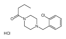 1-[4-[(2-chlorophenyl)methyl]piperazin-1-yl]butan-1-one,hydrochloride Structure