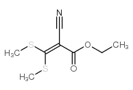 3,3-双(甲硫基)-2-氰基丙烯酸乙酯结构式