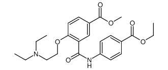 methyl 4-[2-(diethylamino)ethoxy]-3-[(4-ethoxycarbonylphenyl)carbamoyl]benzoate Structure