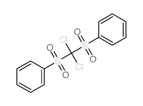 (benzenesulfonyl-dichloro-methyl)sulfonylbenzene结构式