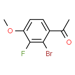 2-Bromo-3-fluoro-4-methoxyacetophenone结构式