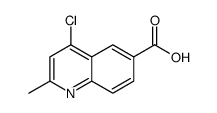 2-甲基-4-氯-5-喹啉羧酸结构式