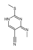 4-(甲基氨基)-2-(甲基硫代)-5-嘧啶甲腈结构式